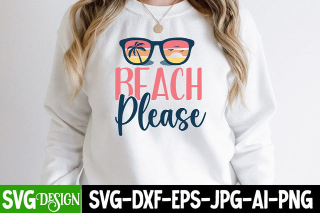 Beach Please SVG Cut File SVG BlackCatsMedia 