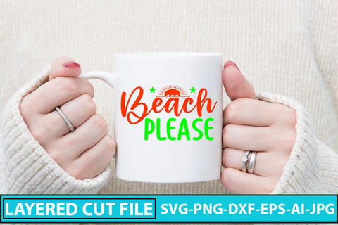 Beach Please SVG Cut File SVG Syaman 
