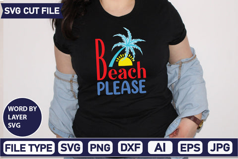 Beach Please Svg Cut File,SVGs,quotes-and-sayings,food-drink,mini-bundles,print-cut,on-sale, SVG DesignPlante 503 