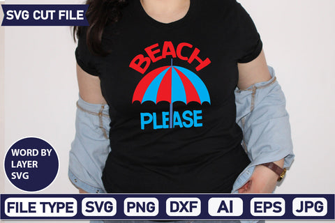 Beach Please Svg Cut File,SVGs,quotes-and-sayings,food-drink,mini-bundles,print-cut,on-sale, SVG DesignPlante 503 