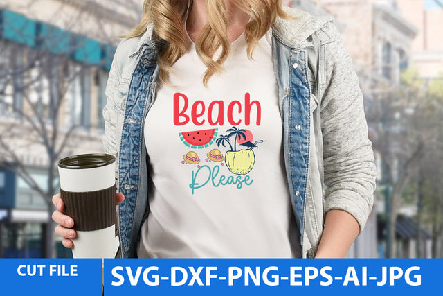 beach Please SVG Design SVG BlackCatsMedia 