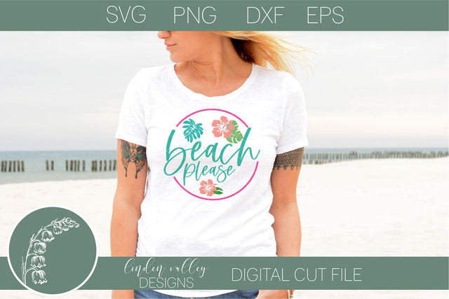 Beach Please SVG-Summer SVG-Beach SVG SVG Linden Valley Designs 