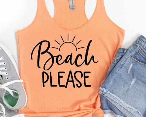 Beach Please SVG - Summer SVG - Vacation SVG - Beach SVG SVG She Shed Craft Store 