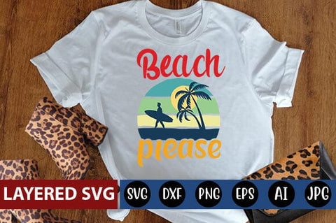beach please Svg SVG Blessedprint 