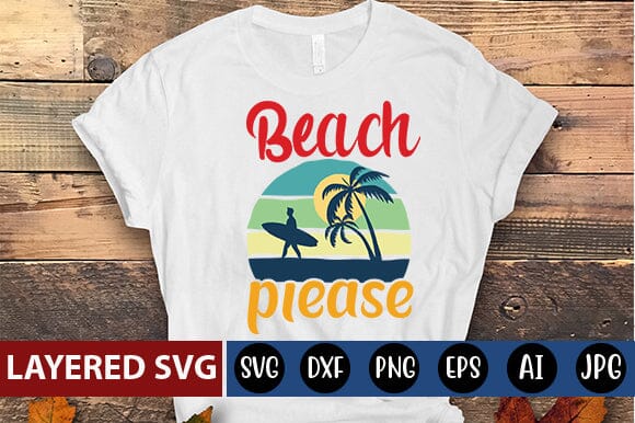 beach please Svg SVG Blessedprint 