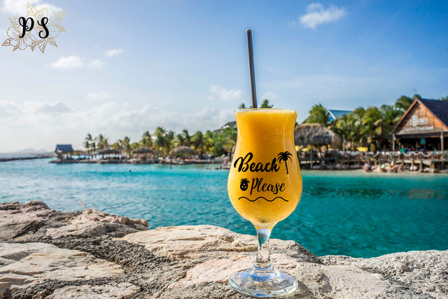 Beach Please with Palm tree and Pineapple SVG Pazal Studio 