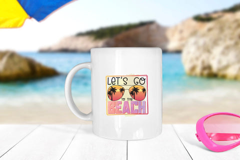 Beach PNG Sublimation, Let's Go to the Beach Sublimation CraftLabSVG 