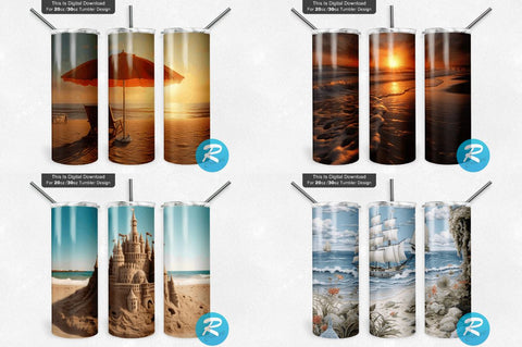 Beach Png Tumbler Bundle Sublimation Regulrcrative 