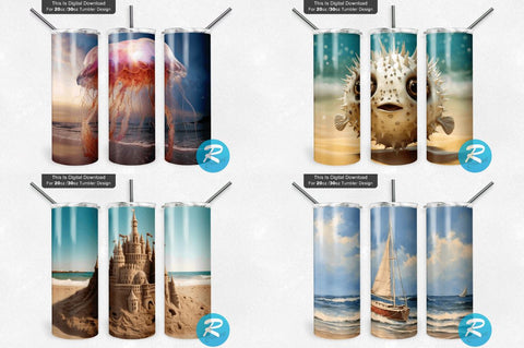Beach Png Tumbler Bundle Sublimation Regulrcrative 