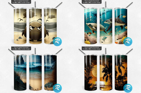 Beach Png Tumbler Bundle Sublimation Regulrcrative 