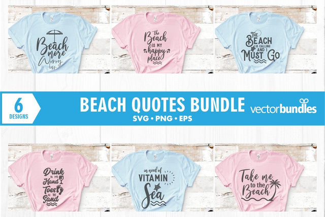 Beach quote bundle svg SVG vectorbundles 