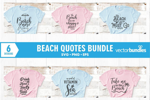 Beach quote bundle svg SVG vectorbundles 