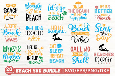 Beach Quotes SVG bundle SVG SH_Tee store 