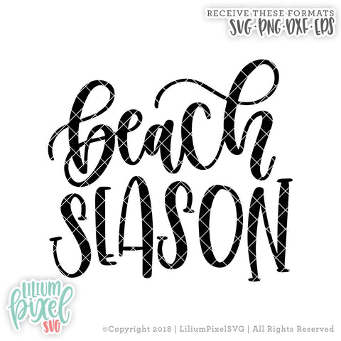 Beach Season SVG Lilium Pixel SVG 