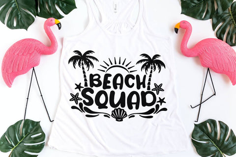 Beach Squad| Summer Vacation SVG Cutting Files. SVG CosmosFineArt 