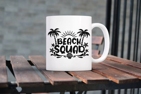 Beach Squad| Summer Vacation SVG Cutting Files. SVG CosmosFineArt 