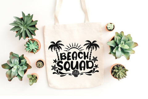 Beach Squad| Summer Vacation SVG Cutting Files. SVG CosmosFineArt 