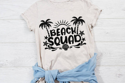 Beach Squad| Summer Vacation SVG Cutting Files. SVG CosmosFineArt 