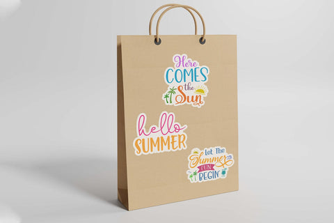 Beach Stickers Bundle I Summer Theme Stickers Bundle SVG Happy Printables Club 