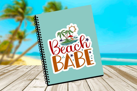 Beach Stickers Bundle, SUMMER Printable Stickers Sublimation Regulrcrative 