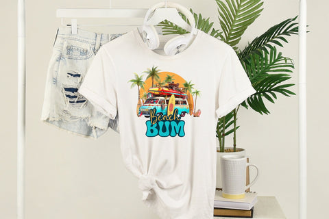 Beach Sublimation Design | Beach Bum PNG Sublimation CraftLabSVG 