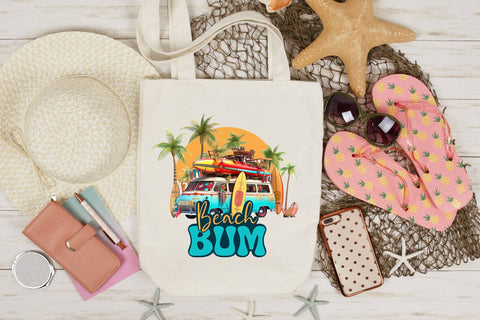 Beach Sublimation Design | Beach Bum PNG Sublimation CraftLabSVG 