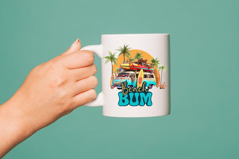 Beach Sublimation Design | Beach Bum PNG Sublimation CraftLabSVG 