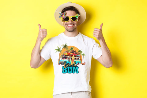 Beach Sublimation Design | Beach Bum PNG Sublimation CraftLabSVG 