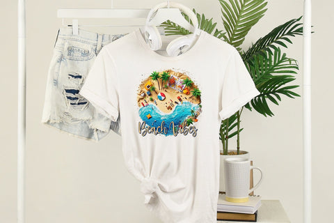 Beach Sublimation Design | Beach Vibes Sublimation CraftLabSVG 