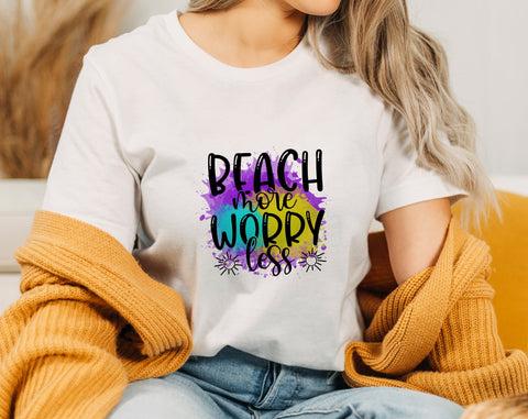 Beach Sublimation Designs Bundle, 6 Designs, Beach PNG Files For Sublimation, Beach Vibes PNG, Life Is Better At The Beach PNG, Beach More Worry Less PNG Sublimation HappyDesignStudio 