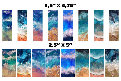 Beach Sublimation Pen Wrap Designs, Ocean Waves Pen Wrap Sublimation Natasha Prando 