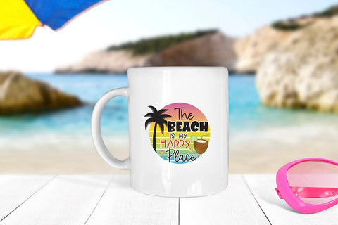 Beach Sublimation PNG | The Beach is My Happy Place Sublimation CraftLabSVG 