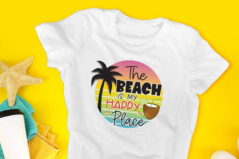 Beach Sublimation PNG | The Beach is My Happy Place Sublimation CraftLabSVG 