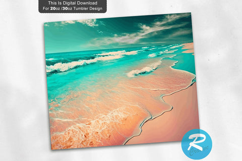 Beach Summer 20 oz / 30 oz Tumbler PNG Sublimation Regulrcrative 