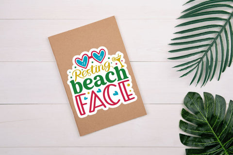 Beach & Summer Stickers Bundle Sublimation Regulrcrative 