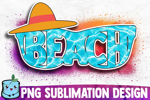 Beach Sunglasses Sublimation Design Sublimation MintyMarshmallows 