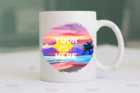 Beach Sunset Watercolor Sublimation Bundle Sublimation Regulrcrative 