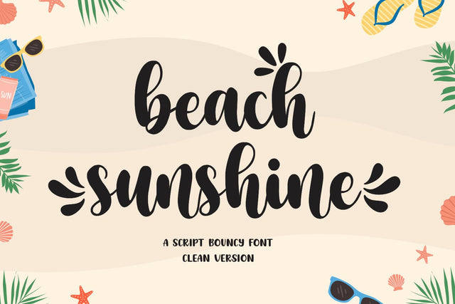 Beach Sunshine - Clean Version Font Mozarella 