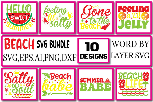 Beach SVG Bundle Design Vol. 1 SVG Craftlabsvg24 