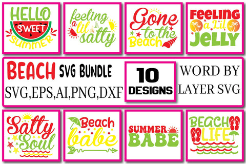 Beach SVG Bundle Design Vol. 1 SVG Craftlabsvg24 