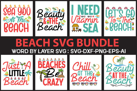 Beach SVG Bundle ,Funny Beach SVG Bundle SVG Newmockups 