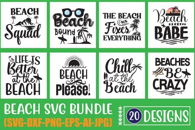 Beach SVG Bundle, Summer Bundle SVG, hello summer svg, Summer shirt svg, beach life svg, vacation svg, Summer quotes svg, Beach svg quotes SVG Blessedprint 