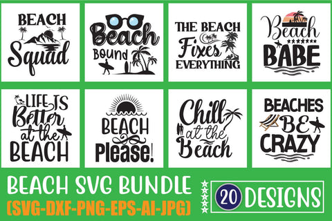 Beach SVG Bundle, Summer Bundle SVG, hello summer svg, Summer shirt svg, beach life svg, vacation svg, Summer quotes svg, Beach svg quotes SVG Blessedprint 