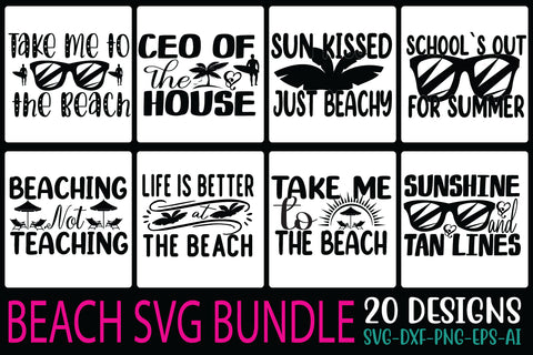 Beach Svg Bundle SVG Cut File SVGs, Quotes and Sayings, Food & Drink, Holiday,On Sale, SVG Studio Innate 