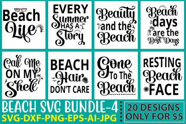 Beach Svg Bundle SVG Syaman 