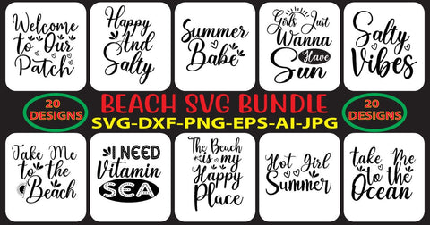 Beach SVG Bundle SVG Syaman 