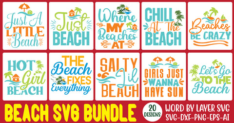 Beach SVG Bundle,SVG , summer svg, summer design, 20 svg design SVG Rafiqul20606 