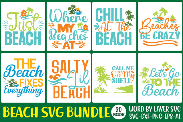 Beach SVG Bundle,SVG , summer svg, summer design, 20 svg design SVG Rafiqul20606 