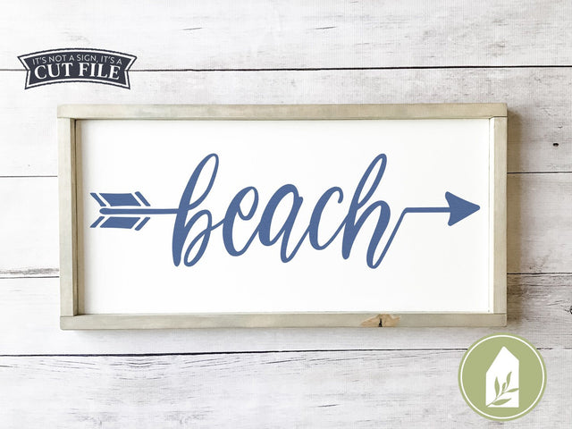 Beach SVG | Summer SVG | Arrow SVG | Farmhouse Sign Design SVG LilleJuniper 