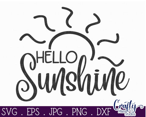 Beach Svg - Summer - Vacation - Hello Sunshine Svg SVG Crafty Mama Studios 